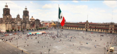 The zocalo square in mexico city