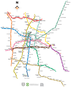 CCDMX Metro without streets