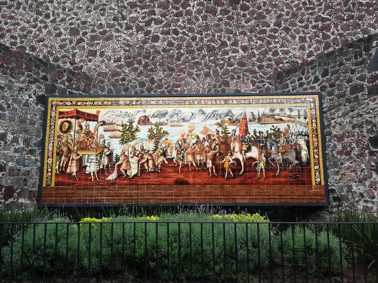 Mural of the Meeting of Moctezuma & Hernán Cortés